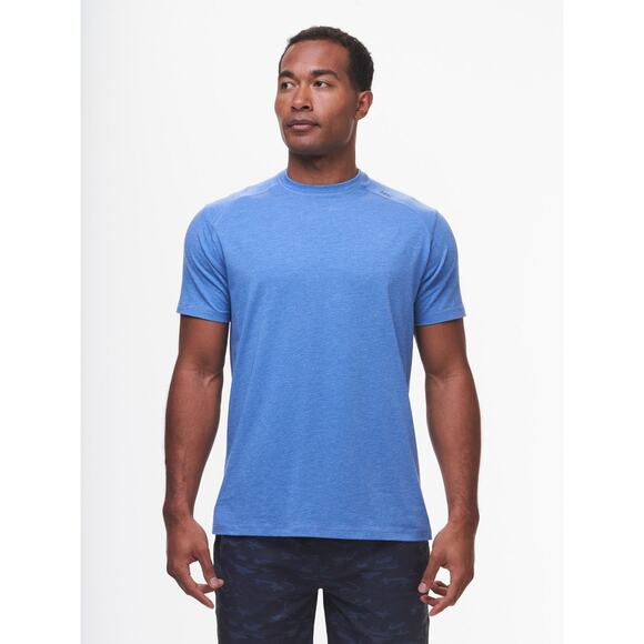 Tasc Men’s Performance Carrollton Fitness Tee Blue L UPF Workout Sweat Wicking - Picture 1 of 14